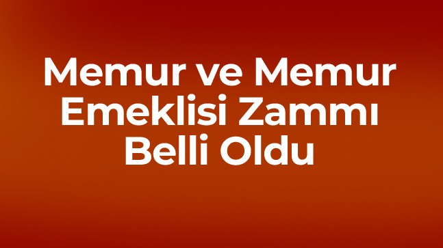 Memur ve Memur Emeklilerinin Maaşlarına Yapılacak Zam Oranları Belli Oldu