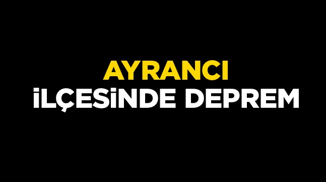 Ayrancı İlçesinde Sabah Saatlerinde Sarsıntı Meydana Geldi