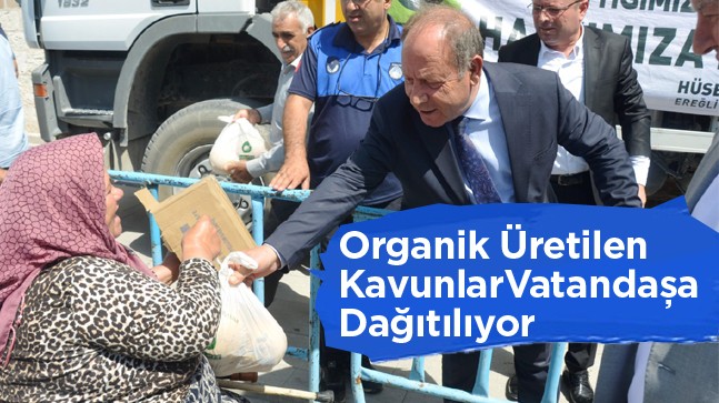 Ereğli Belediyesi Organik Tarım Ürünlerini Hemşerileriyle Paylaşıyor