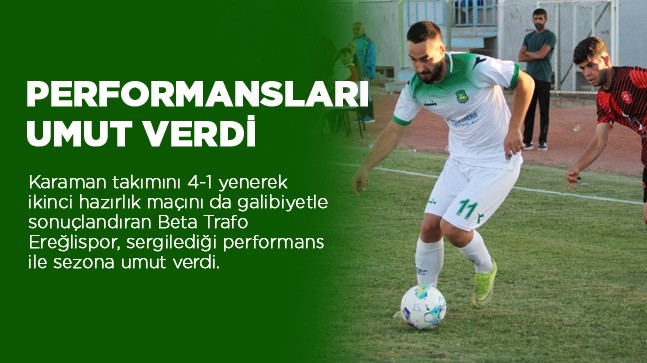 Ereğlispor-Karaman Gençlerbirliği Maçı Ereğli’nin Galibiyeti İle Sonuçlandı