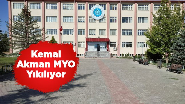 Ereğli Kemal Akman MYO Yıkılıyor