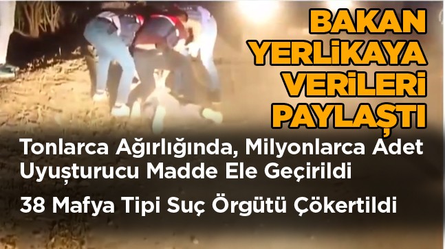 İçişleri Bakanı Ali Yerlikaya, 120 Günlük Operasyon Verilerini Paylaştı.