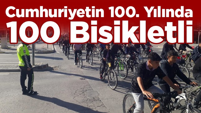 Cumhuriyetin 100. Yılında 100 Bisikletli Pedal Çevirdi