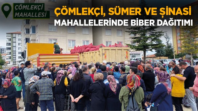 Ereğli Belediyesinin Biber Dağıtımları Devam Ediyor