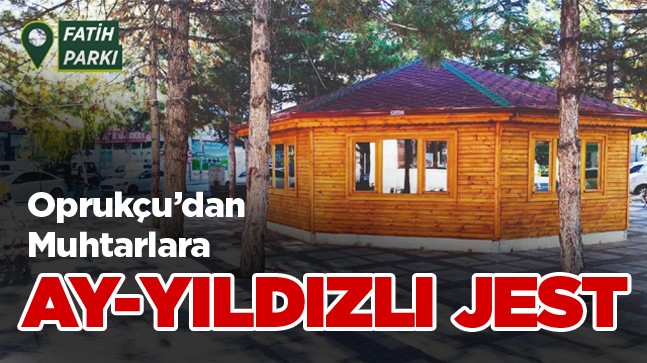 Fatih Parkında Muhtarlar İçin Ofis Yapıldı