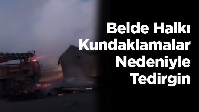 Beldede 4 Ev Kundaklandı. Jandarma Şüphelilerin Peşinde