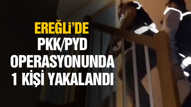 Ereğli’de PKK/PYD Operasyonunda 1 Kişi Yakalandı