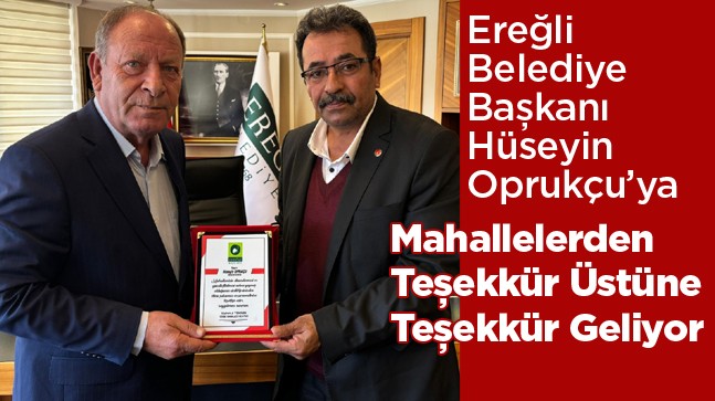 Türbe Mahallesi Muhtarından Oprukçu’ya Teşekkür