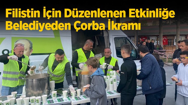 Ereğli Belediyesi Filistin İçin Düzenlenen Etkinlikte İkramda Bulundu