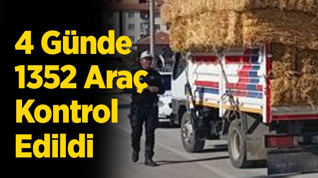 Ereğli’de 4 Günde 1352 araç Denetlendi. 51 Araç Trafikten Men Edildi