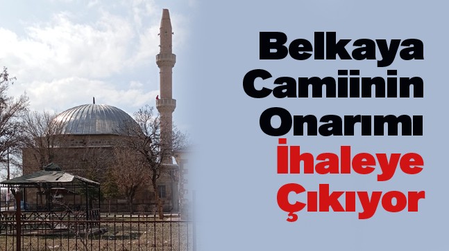 Ereğli Belediyesi, Belkaya Camiinin Onarımı İçin İhaleye Çıkıyor. İşte İhale Tarihi