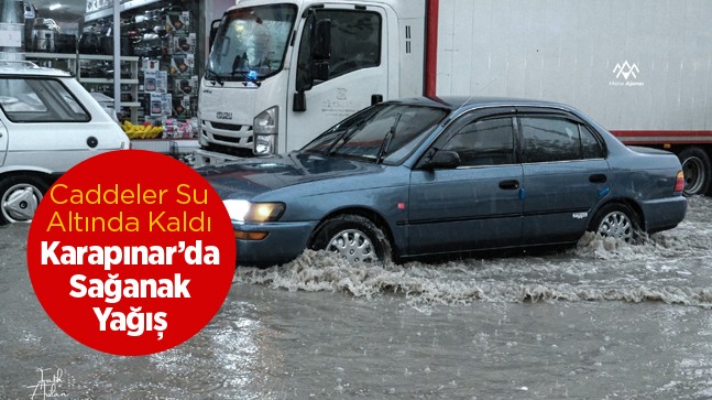 Karapınar İlçesinde Etkili Olan Yağış Hayatı Olumsuz Etkiledi