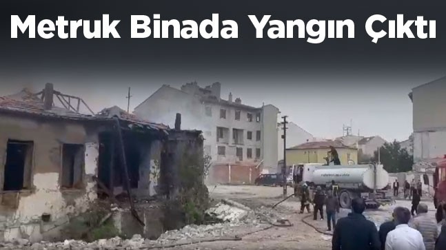 Metruk Binada Çıkan Yangın Rüzgarın Etkisi İle Büyüdü