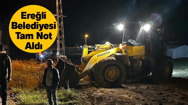 Ereğli Belediyesi Selle Mücadelede Tam Not Aldı