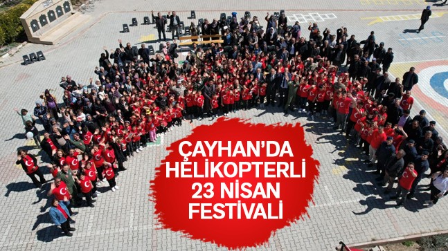 Askeri Helikopterler Çocuklar İçin Çayhan’a İniş Yaptı