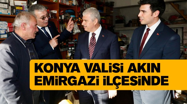 Konya Valisi İbrahim Akın, Emirgazi İlçesini Ziyaret Etti