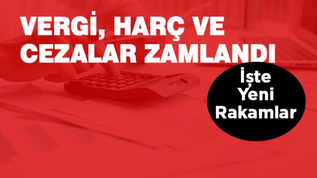 Yeni Yıl İle Birlikte Vergi, Harç ve Cezalara da Zam Geldi