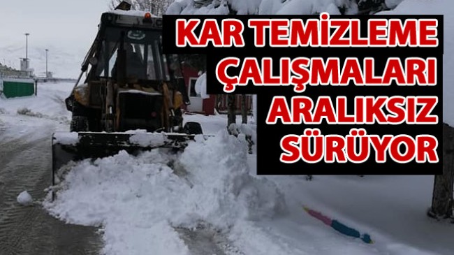 Ereğli Belediyesi, Kar Nedeni İle Kapanan Sokaklarda Kar Temizleme Çalışmalarını Sürdürüyor