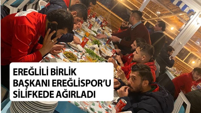 Ereğlisporlu Oyunculara Hazırlık Maçı Sonrası Yemek Programı Düzenledi
