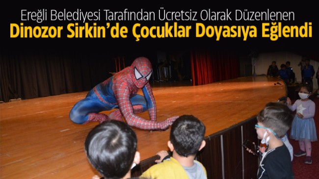 Ereğli Belediyesinin Düzenlediği Etkinlikte Çocuklar Doyasıya Eğlendi