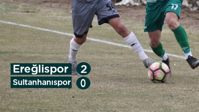 Sultanhanıspor İle Karşılaşan Ereğlispor Kendi Evinde Galip Geldi