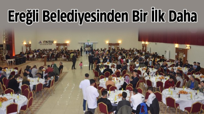 Ereğli Belediyesinden Berber ve Kuaför Esnafına İftar Yemeği