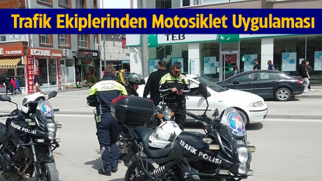 Ereğli’de Motosikletlere Yönelik Uygulama Yapıldı