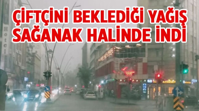 Ereğli’de Sağanak Yağış Başladı