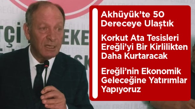 Ereğli Belediyesi Ereğli’nin Ekonomik Geleceğine Yatırım Yapmaya Devam Ediyor