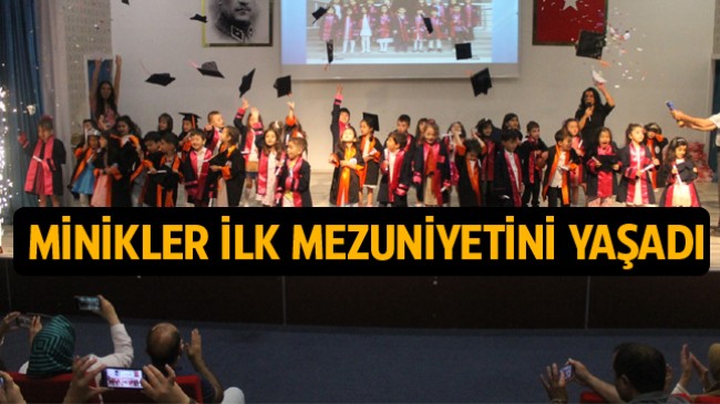 Bil Koleji Anasınıfı Bölümünden Mezun Olan Minikler Kep Fırlattı