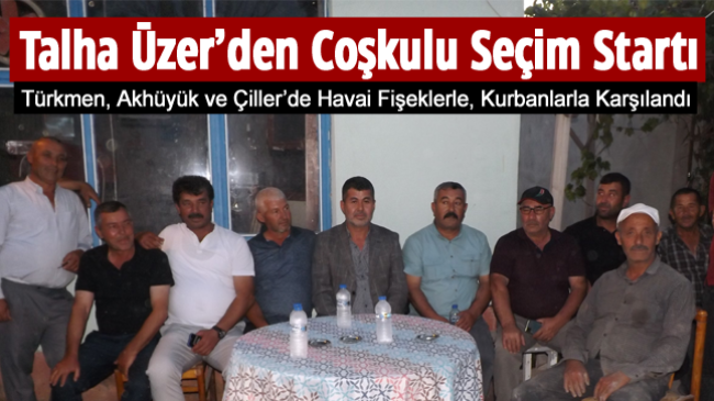 Talha Üzer Seçim Çalışmalarına Havai Fişekler ve Kurbanlarla Başladı