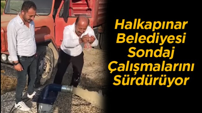 Halkapınar Manavra Mevkiinde Açılan Kuyu Aktif Hale Getirildi