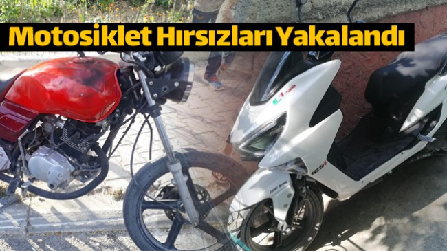 Motosiklet Hırsızları Yakayı Ele Verdi