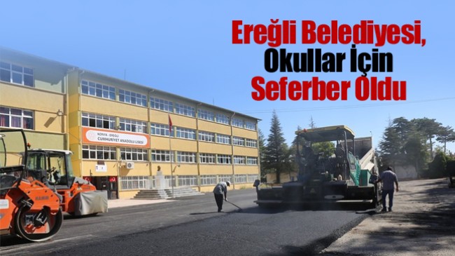 Okullara Belediye Eli Değiyor. Cumhuriyet Anadolu Lisesi ve Türkmen İlkokulu’nda Belediye Çalışmaları