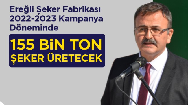 Ereğli Şeker Fabrikası Müdürü Yıldıray Özbay, Üretim Hedefini Açıkladı