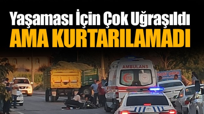 Ereğli’de Traktörle Çarpışan Şarjlı Bisiklet Sürücüsü Hayatını Kaybetti