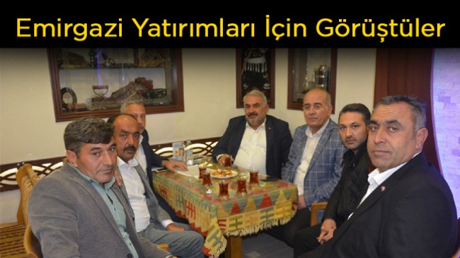 Emirgazi İlçesine Yapılacak Yatırımlar İçin Görüştüler