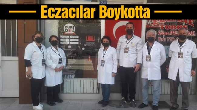 Eczacılar, Boykot İçin Siyah Maske İle Hizmet Verdiler
