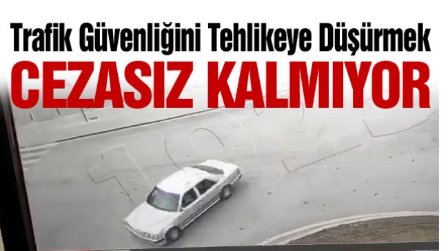 Drift Atan Sürücüye 9 Bin Lira Ceza Yazıldı. Araç İse Trafikten Men Edildi