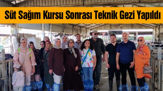 Tarım ve Orman İlçe Müdürlüğünden Süt Sağım ve Hijyen Kursu