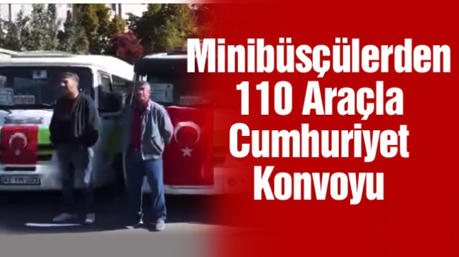 Ereğlili Minibüsçülerden Cumhuriyetin 99. Yılına Görkemli Kutlama