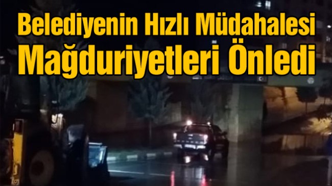 Yağış Nedeni İle Altgeçitlerde Biriken Sulara Hızlı Müdahale