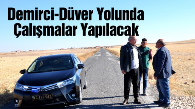 Başkan Koçak, Demirci Mahallesi Yolunda İncelemelerde Bulundu