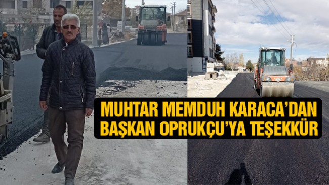 Belediye Asfalt Çalışmalarını Üçgöz’de Sürdürdü. Muhtar Karaca’dan Teşekkür Mesajı Geldi