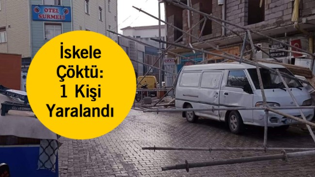 Tadilat Esnasında İskele Çöktü: 1 Kişi Yaralandı