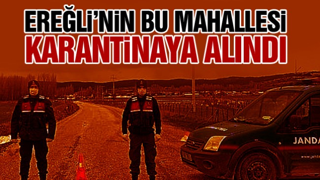 Mahalle Karantinaya Alındı. Hayvan Pazarı Kapatıldı