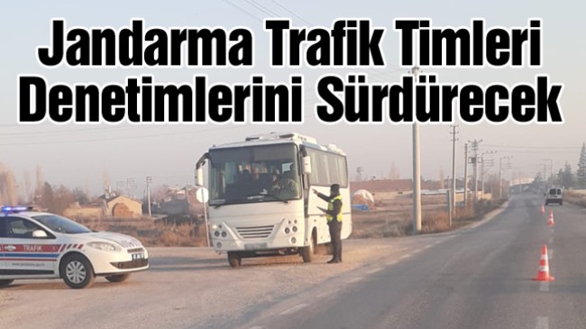 Jandarma Ekiplerinden Toplu Ulaşım Araçları Üzerinde Denetim