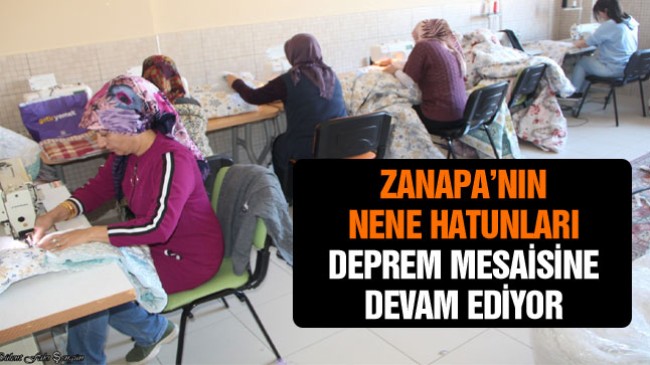 Halkapınarlı Kadınlar Şimdi De Deprem Bölgesine Uyku Tulumu Dikiyor