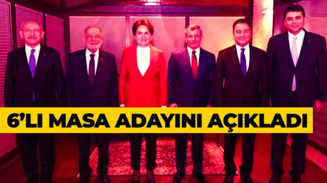 Altılı Masanın Adayı Kemal Kılıçdaroğlu Oldu. Kılıçdaroğlu’ndan İlk Açıklama Geldi