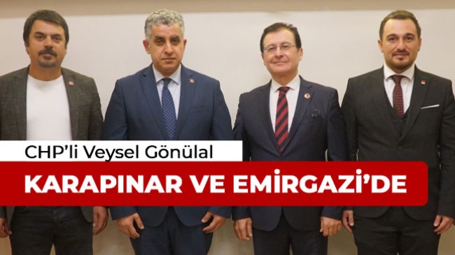 Veysel Gönülal, Ziyaretlerini Karapınar ve Emirgazi İlçeleri İle Sürdürdü